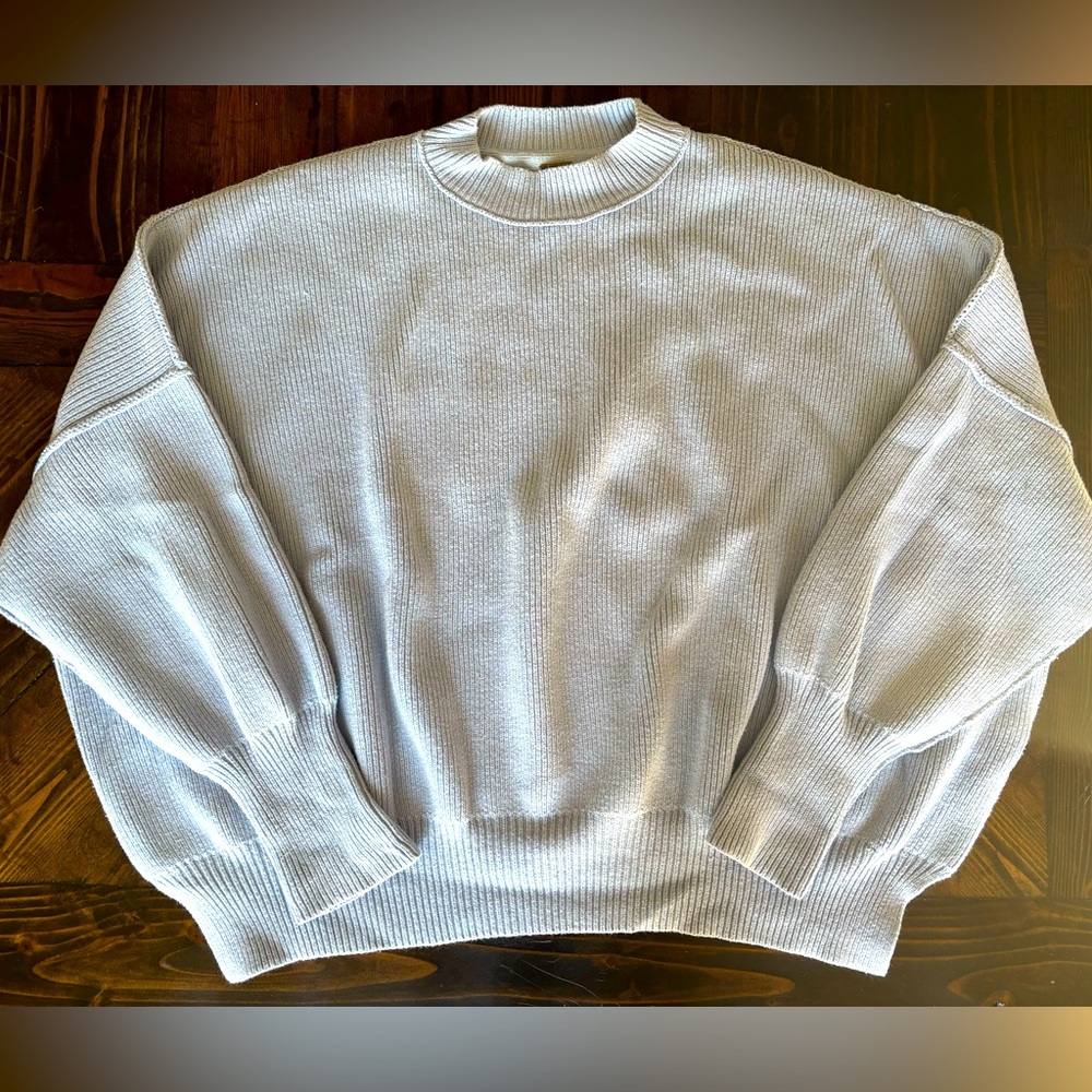 Free People Easy Street Tunic Sweater Sky Blue Size Small